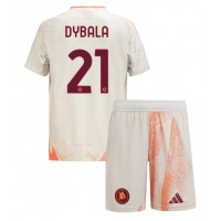 Fotballdrakt Barn AS Roma Paulo Dybala #21 Bortedraktsett 2024-25 Kortermet (+ Korte bukser)